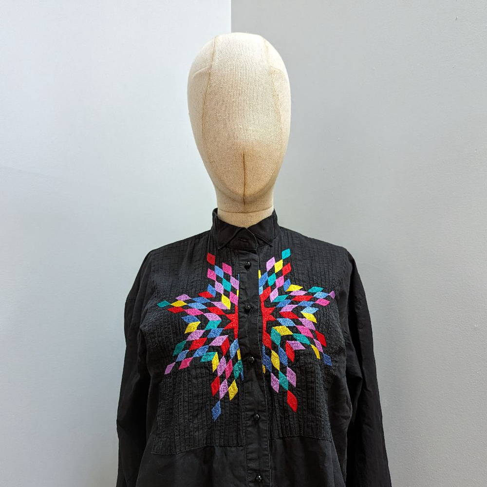 Southwest Canyon Vintage 1993 Embroidered Southwestern Button Up - Picture 5 of 9